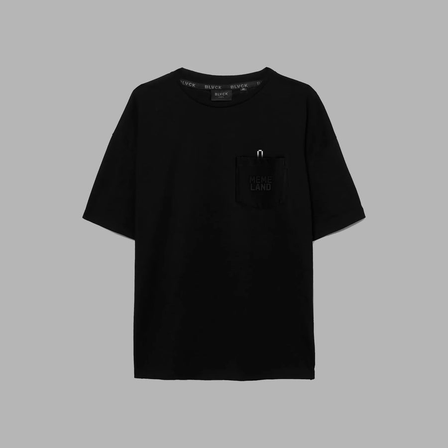 Blvck x Memeland 聯名手指口袋 TEE