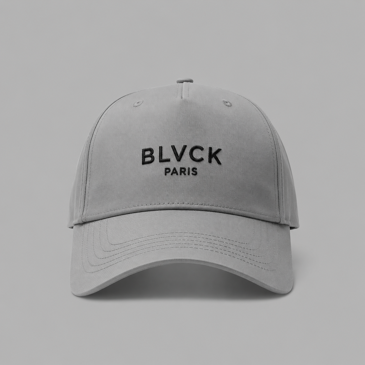 BLVCK 黑魂電繡標誌棒球帽 - 灰