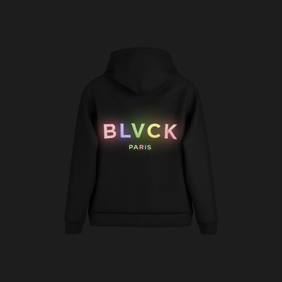 BLVCK x UNO 聯名夜光連帽衫