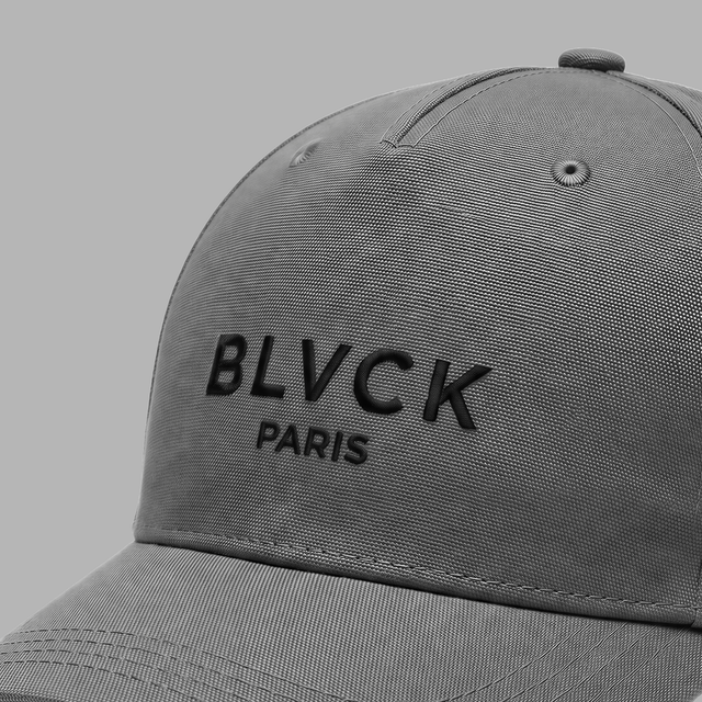 BLVCK 黑魂電繡標誌棒球帽 - 灰