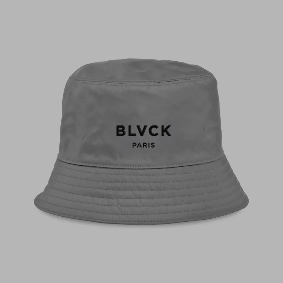 BLVCK 電繡標誌漁夫帽 - 灰