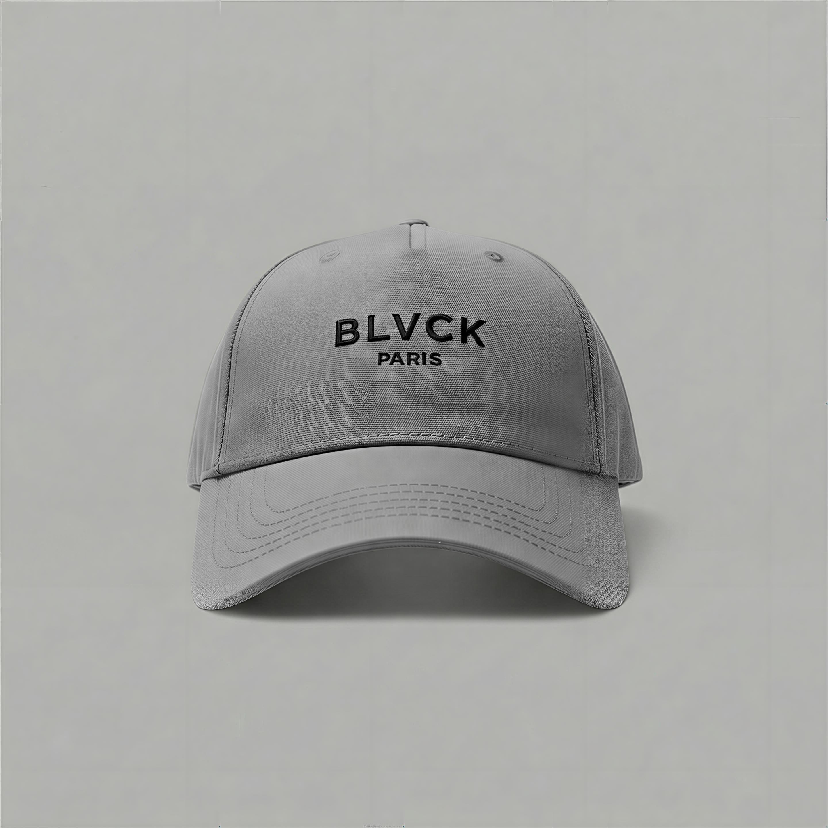 BLVCK 黑魂電繡標誌棒球帽 - 灰
