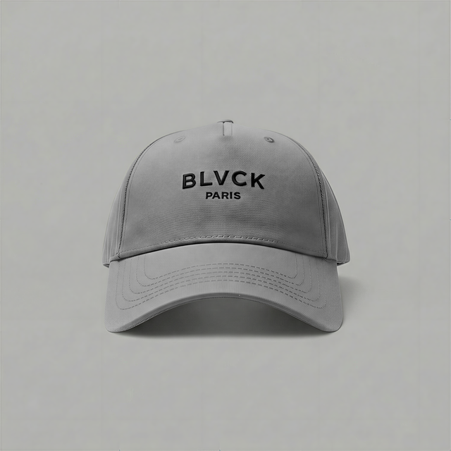 BLVCK 黑魂電繡標誌棒球帽 - 灰