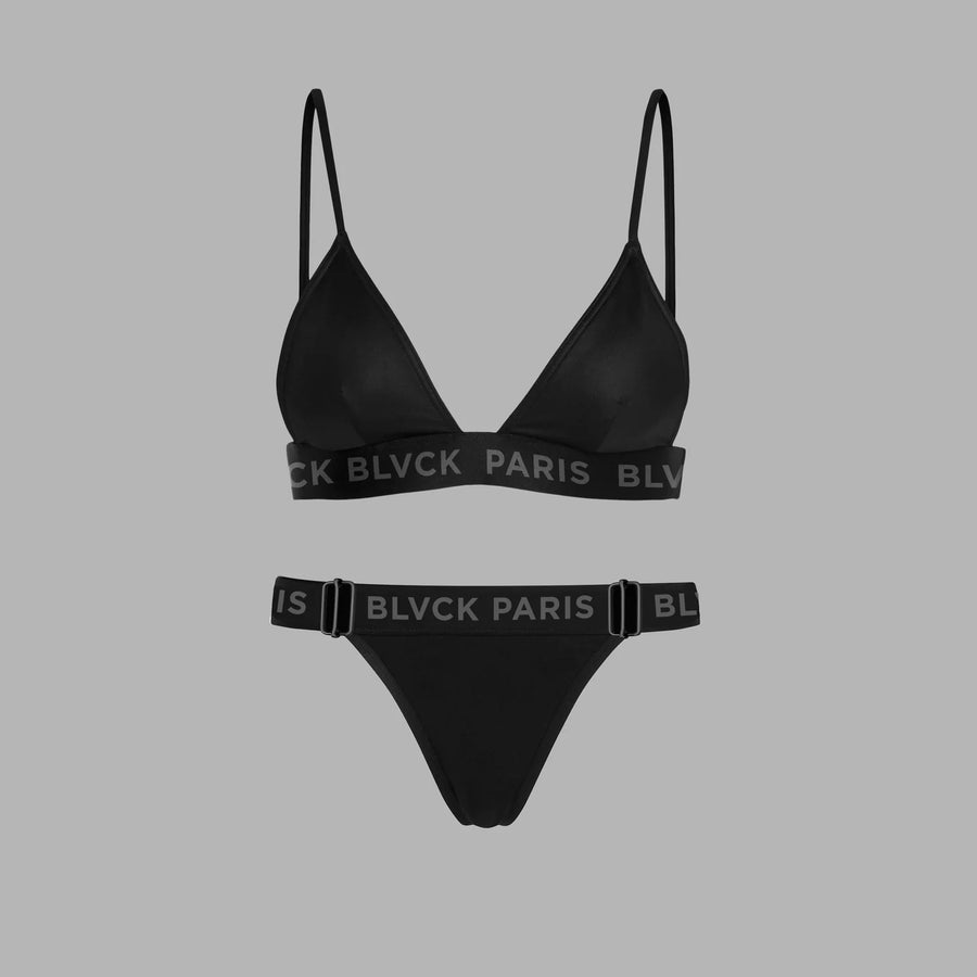 BLVCK 印花LOGO比基尼