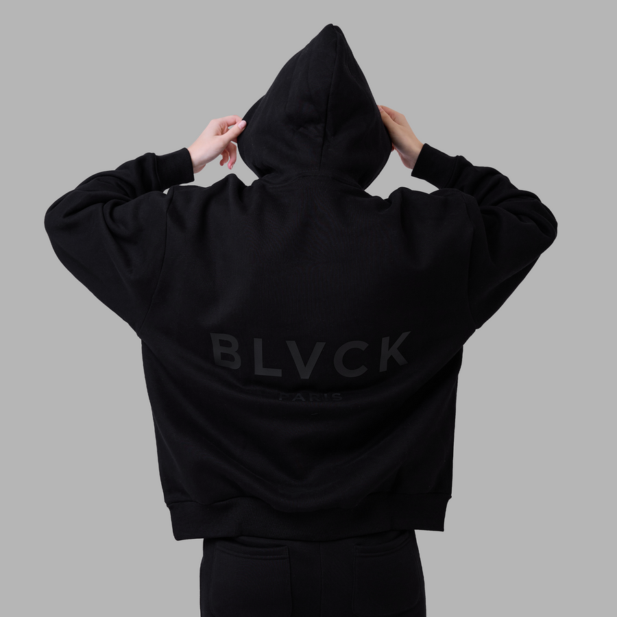 Shades of Blvck渐变系列连帽衫-黯黑