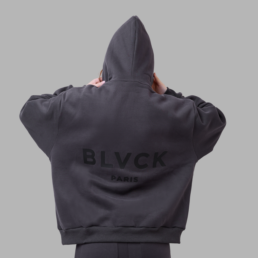 Shades of Blvck渐变系列连帽衫-碳灰