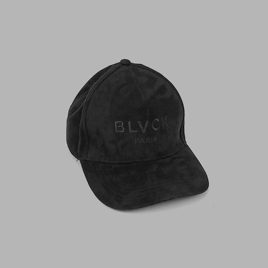 BLVCK 電繡麂皮棒球帽