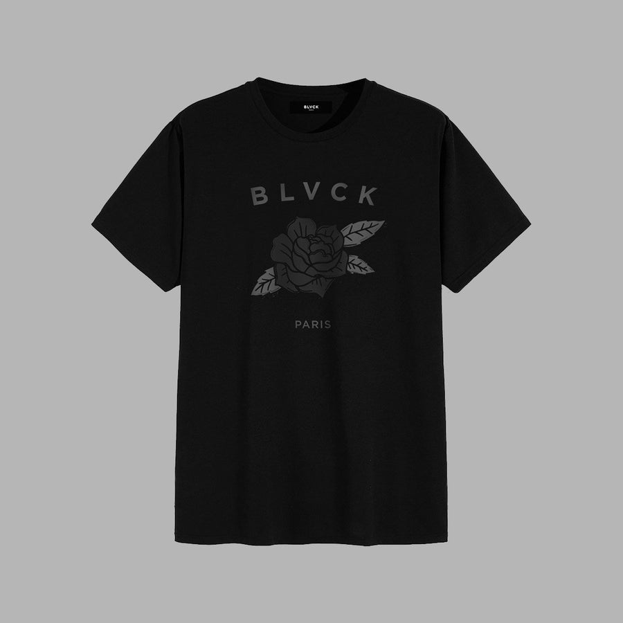 BLVCK 玫瑰印花T恤