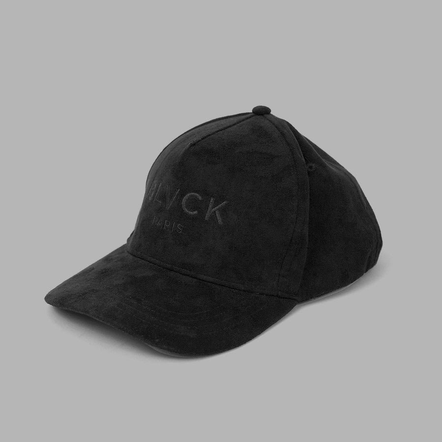BLVCK 電繡麂皮棒球帽