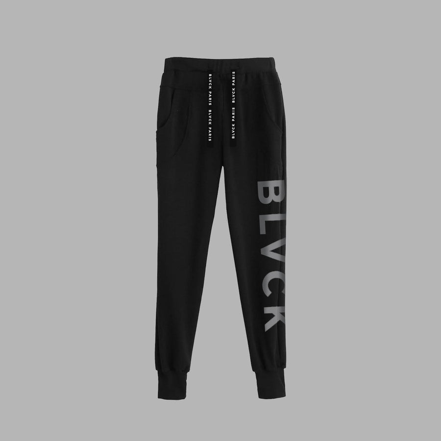 BLVCK 品牌标志缩口棉裤