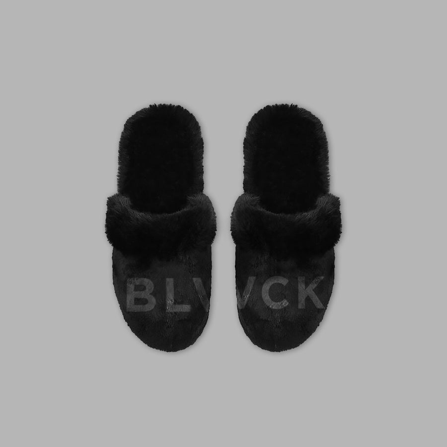 BLVCK 黑絨穆勒鞋